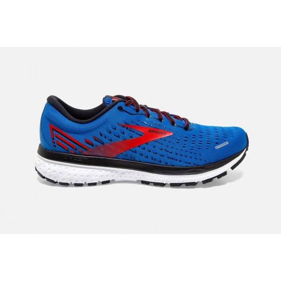 Brooks red sale white blue shoes